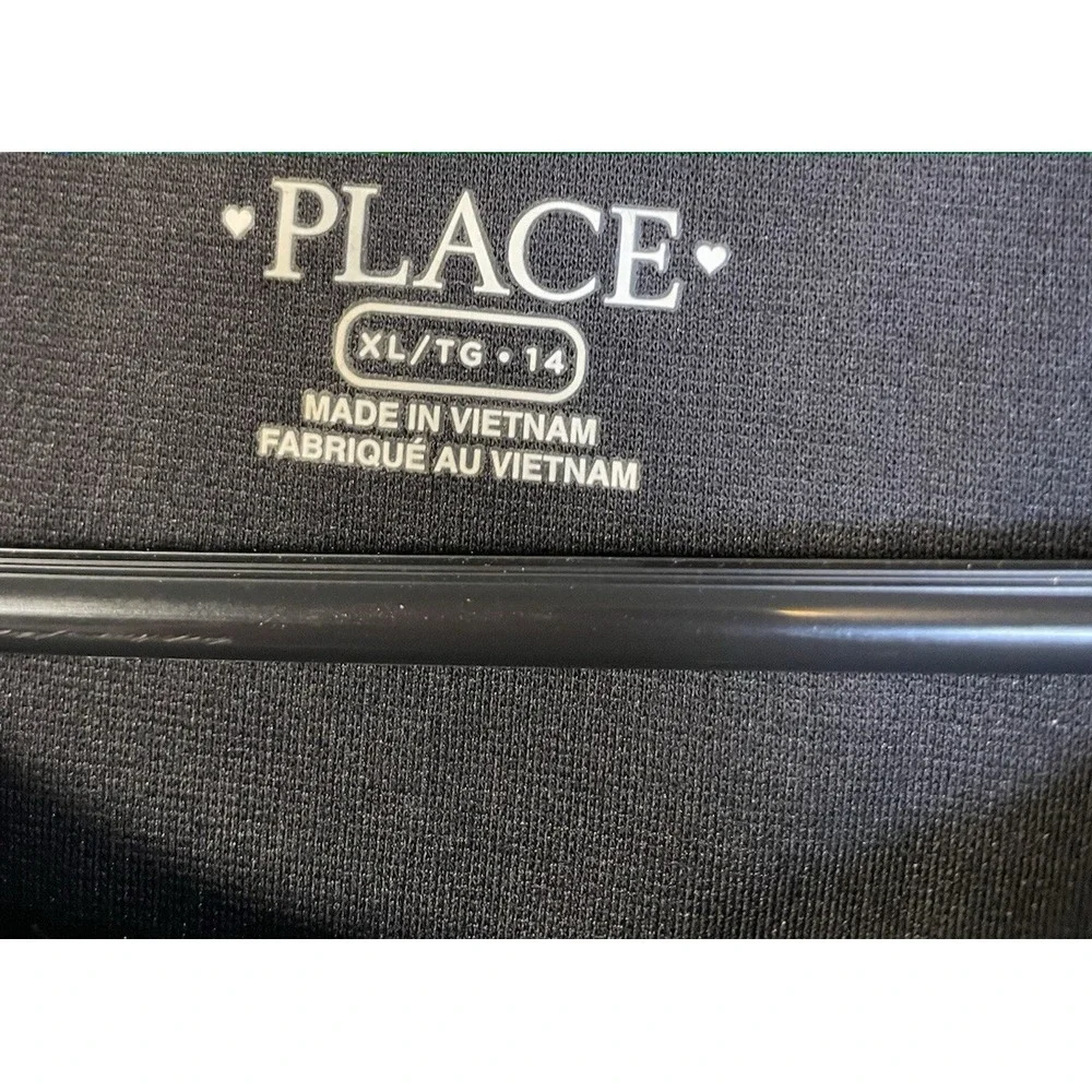 NEW Children's Place Girls Black dress XL Minimalist Classic Sleeveless Sundress - Picture 3 of 7